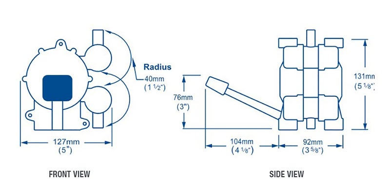 Whale GP0550 GusherÂ® Galley Mk 3 Manual Freshwater Galley Pump, Foot Pedal-Operated, Right-Side Foot Lever - Image 5
